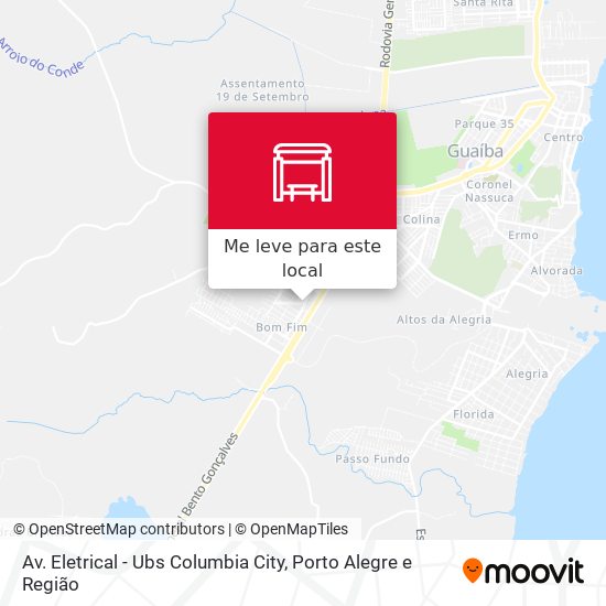Av. Eletrical - Ubs Columbia City mapa
