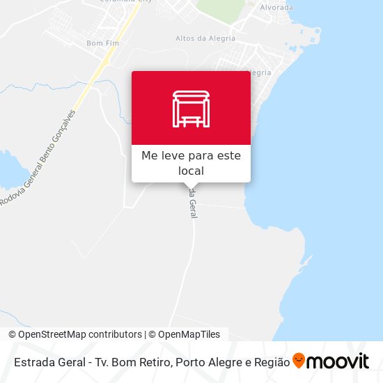 Estrada Geral - Tv. Bom Retiro mapa