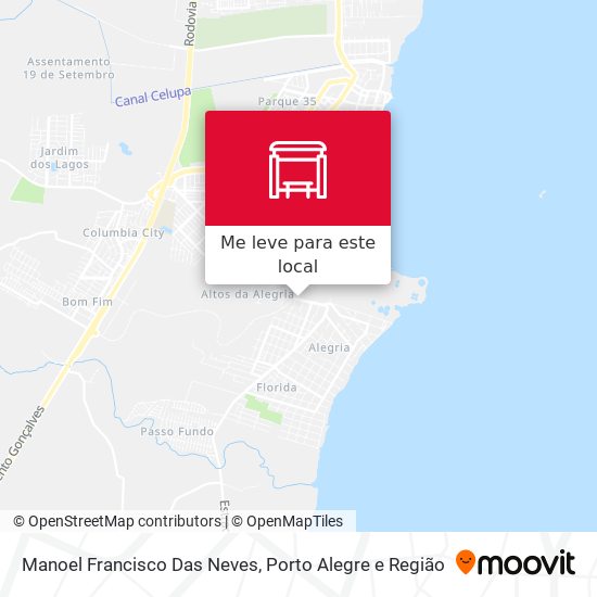 Manoel Francisco Das Neves mapa
