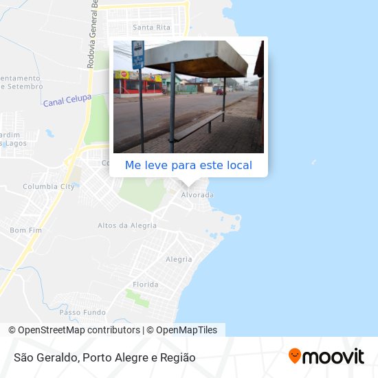 São Geraldo mapa