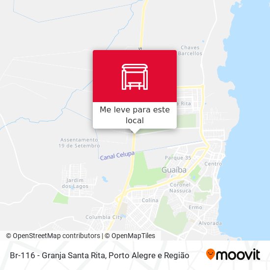 Br-116 - Granja Santa Rita mapa