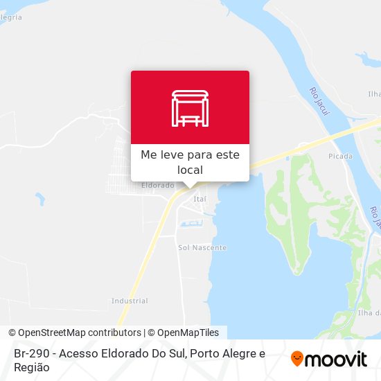 Br-290 - Acesso Eldorado Do Sul mapa