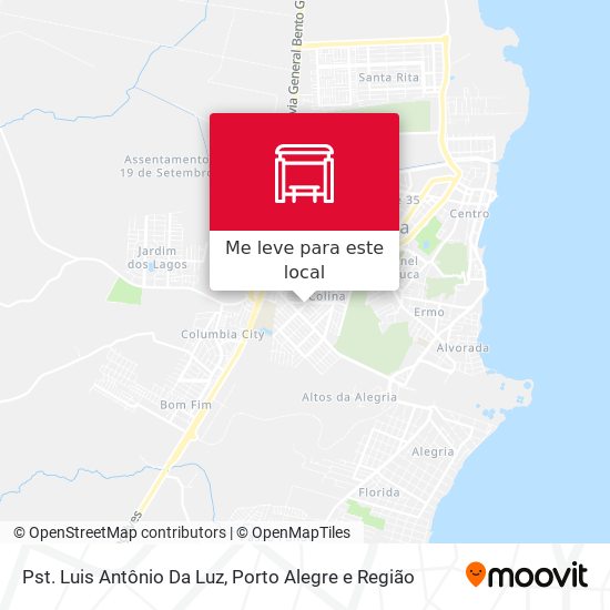 Pst. Luis Antônio Da Luz mapa