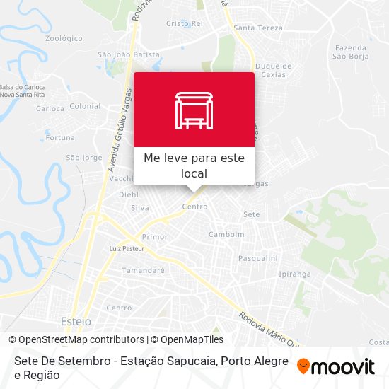 Sete De Setembro - Estação Sapucaia mapa