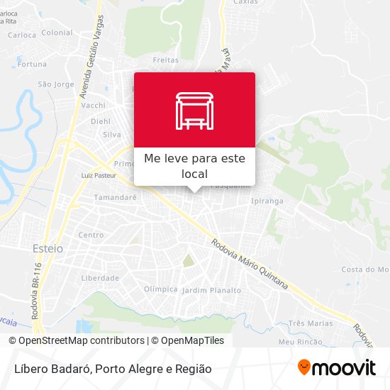 Líbero Badaró mapa