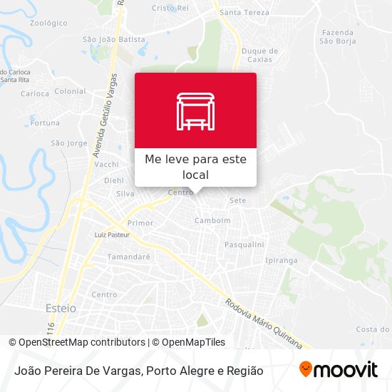 João Pereira De Vargas mapa