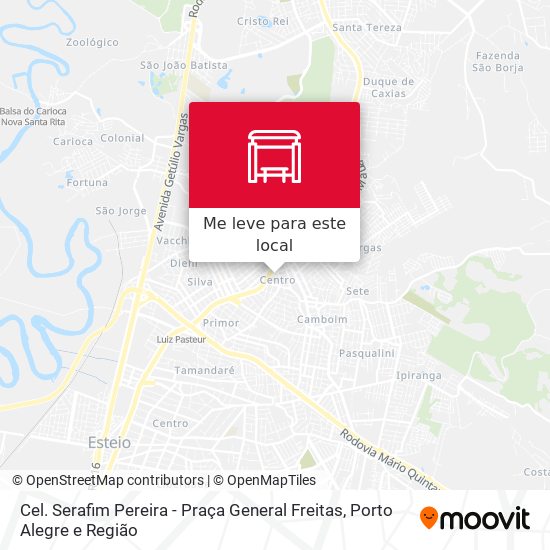 Cel. Serafim Pereira - Praça General Freitas mapa