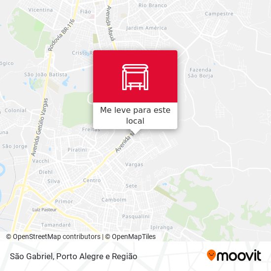 São Gabriel mapa