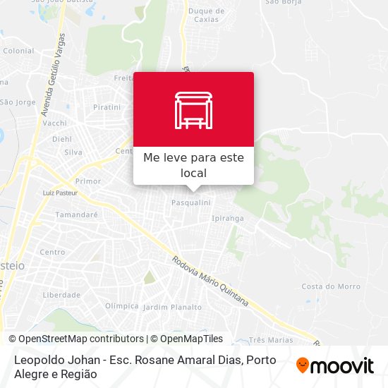 Leopoldo Johan - Esc. Rosane Amaral Dias mapa