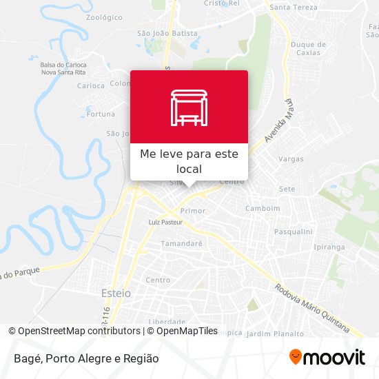 Bagé mapa