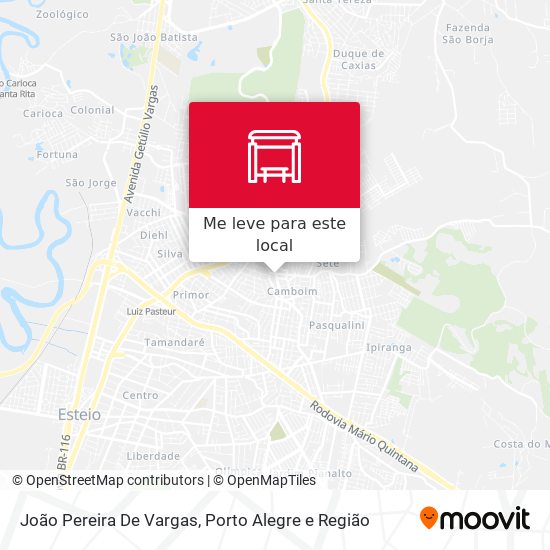 João Pereira De Vargas mapa