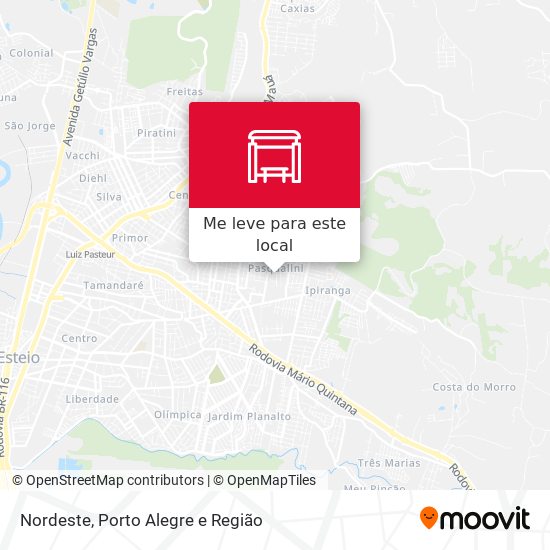 Nordeste mapa