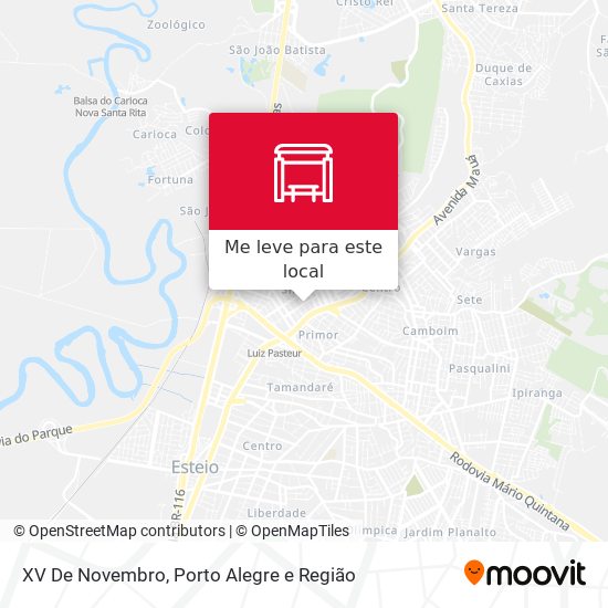 XV De Novembro mapa