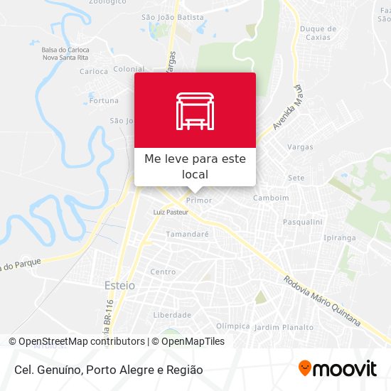 Cel. Genuíno mapa