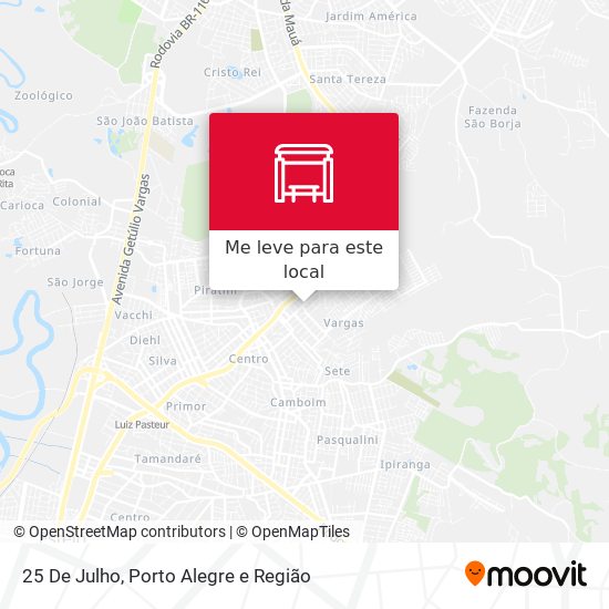 25 De Julho mapa