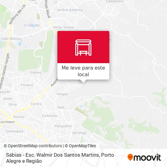 Sábias - Esc. Walmir Dos Santos Martins mapa