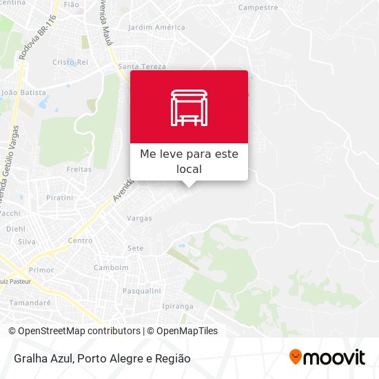 Gralha Azul mapa