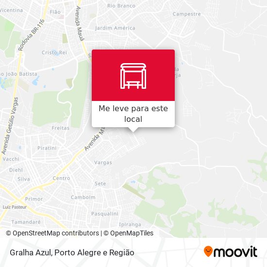 Gralha Azul mapa