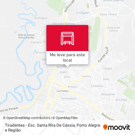 Tiradentes - Esc. Santa Rita De Cássia mapa