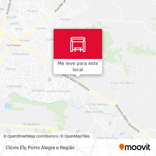 Clóvis Ely mapa