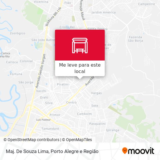 Maj. De Souza Lima mapa