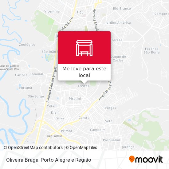 Oliveira Braga mapa