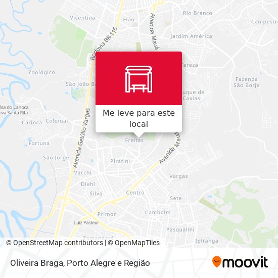 Oliveira Braga mapa