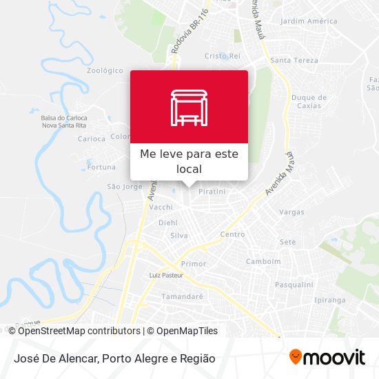 José De Alencar mapa
