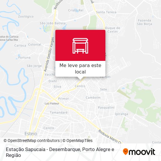 Estação Sapucaia - Desembarque mapa