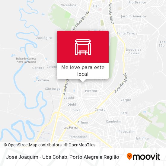 José Joaquim - Ubs Cohab mapa