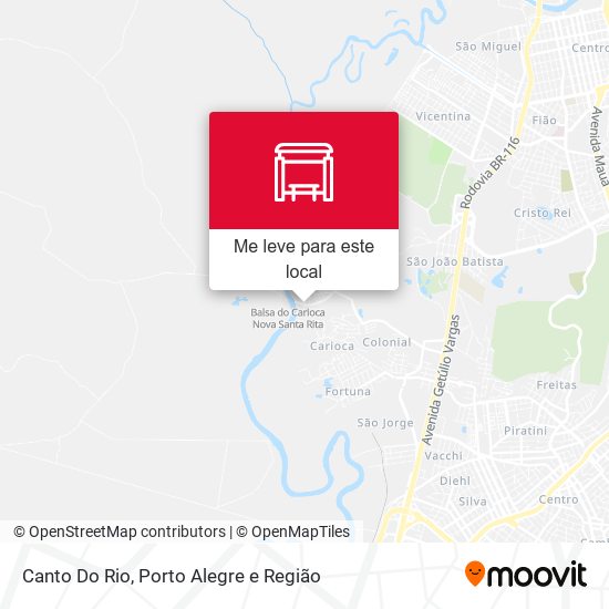 Canto Do Rio mapa