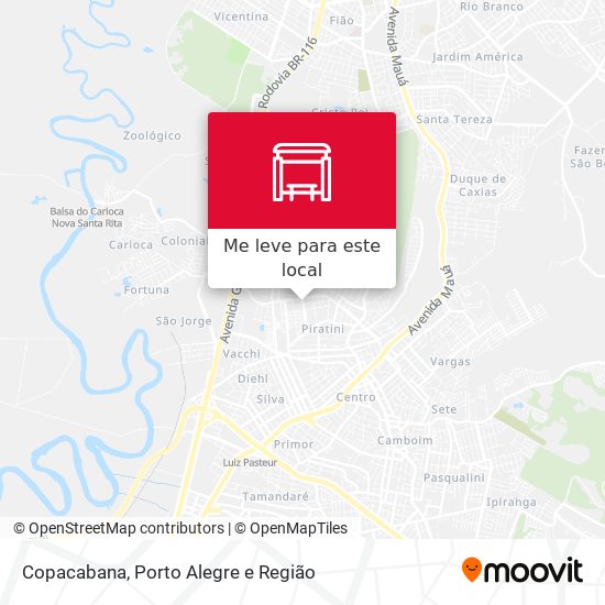 Copacabana mapa