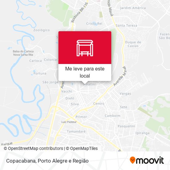 Copacabana mapa