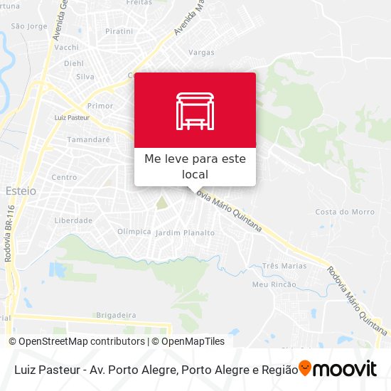 Luiz Pasteur - Av. Porto Alegre mapa