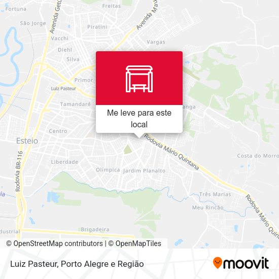 Luiz Pasteur mapa