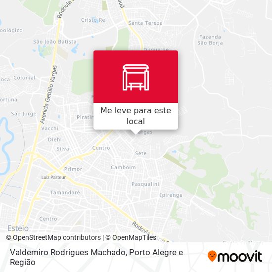 Valdemiro Rodrigues Machado mapa