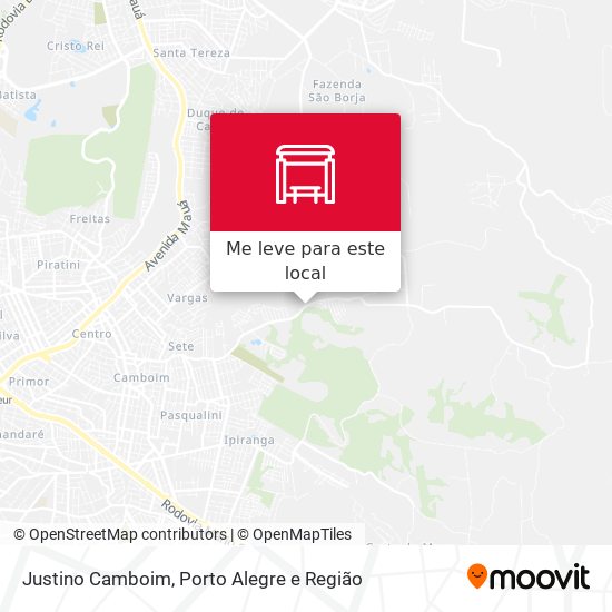 Justino Camboim mapa
