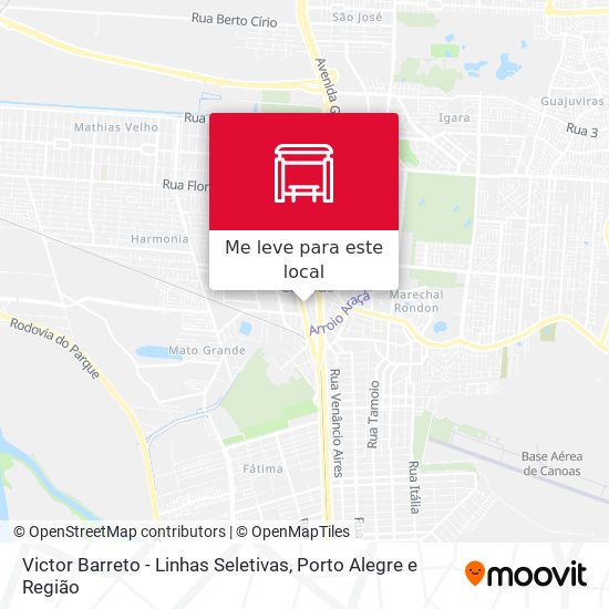 Victor Barreto - Linhas Seletivas mapa