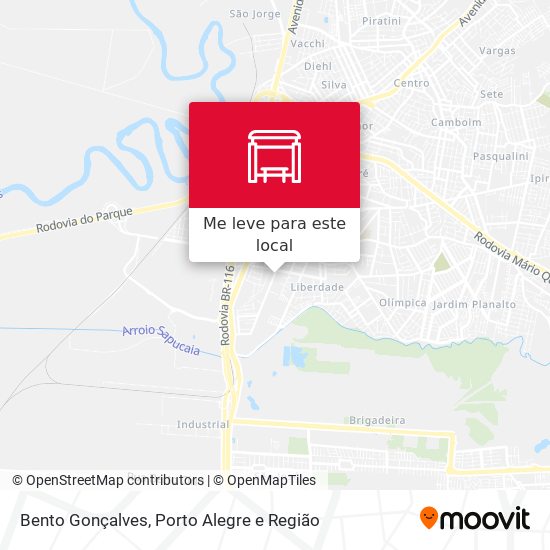 Bento Gonçalves mapa