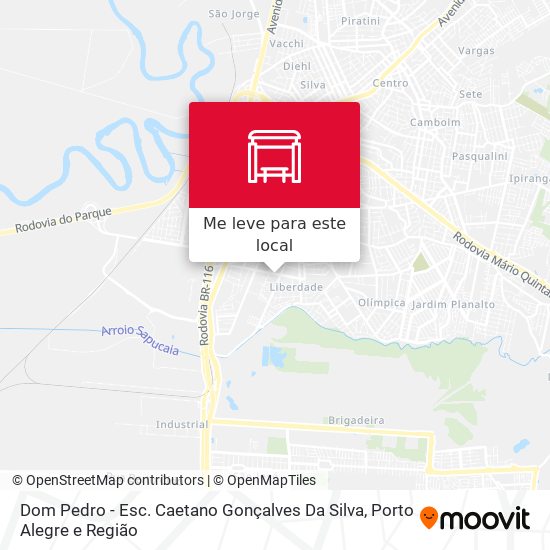 Dom Pedro - Esc. Caetano Gonçalves Da Silva mapa