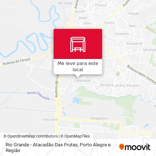 Rio Grande - Atacadão Das Frutas mapa