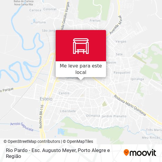 Rio Pardo - Esc. Augusto Meyer mapa