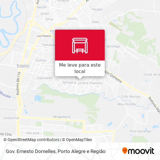 Gov. Ernesto Dornelles mapa