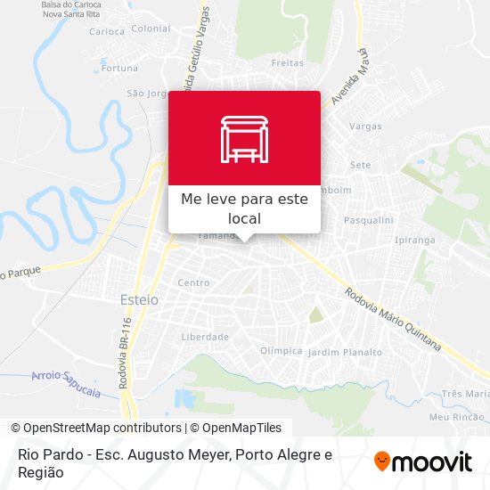 Rio Pardo - Esc. Augusto Meyer mapa