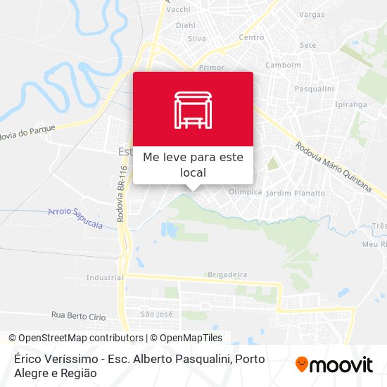 Érico Veríssimo - Esc. Alberto Pasqualini mapa