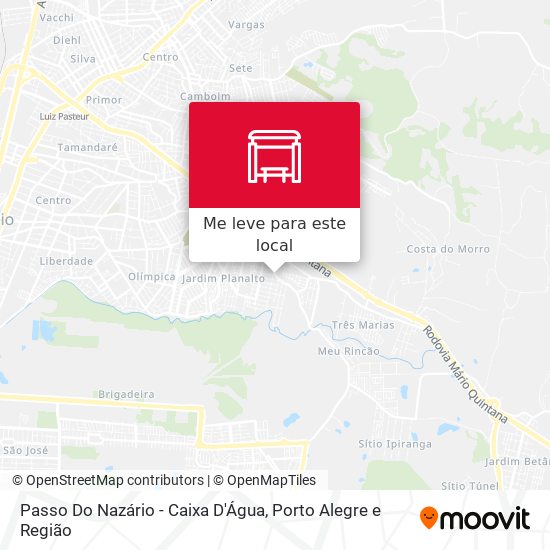 Passo Do Nazário - Caixa D'Água mapa