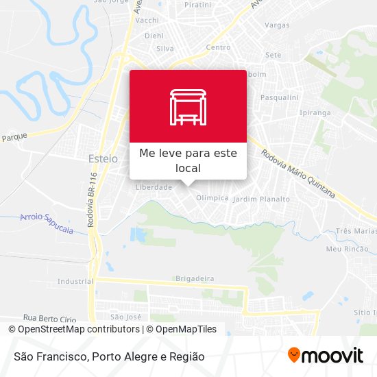 São Francisco mapa