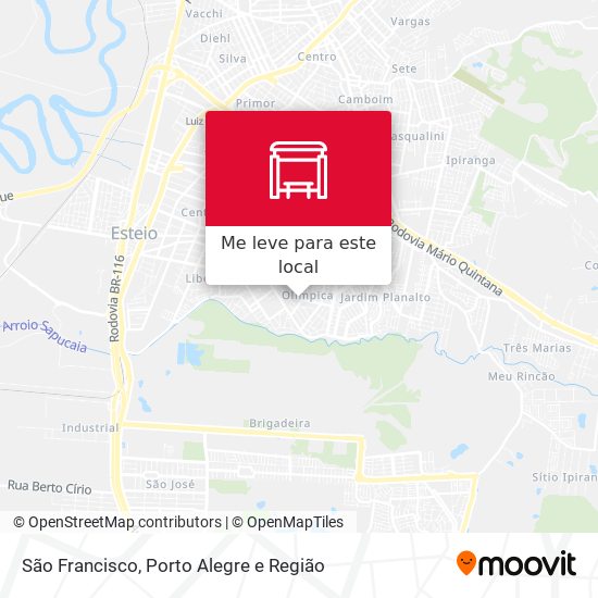 São Francisco mapa
