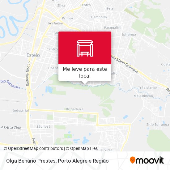 Olga Benário Prestes mapa