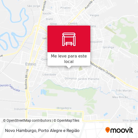 Novo Hamburgo mapa